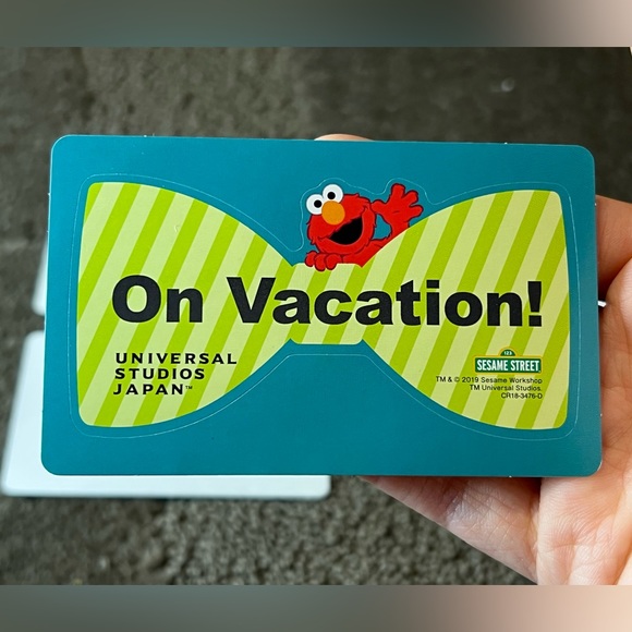 *6 for $10!*Lot of 4 Universal Studios Japan Elmo Bowtie Vacation Sticker Sesame - Picture 3 of 4